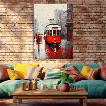 Dikey Sanat Temalı Cam Tablo 533