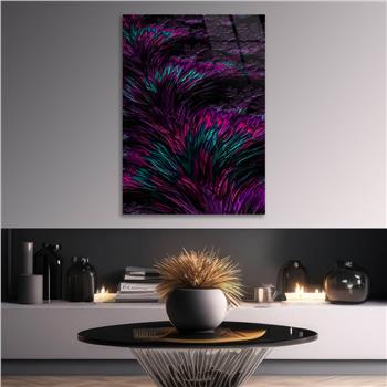 Dikey Sanat Temalı Cam Tablo 401