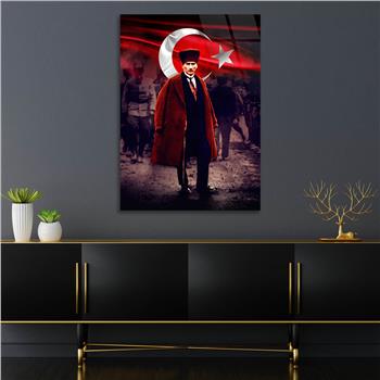 Dikey VatanTemalı Cam Tablo 194