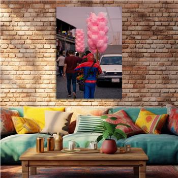 Kunst Thema auf bedrucktem Glas