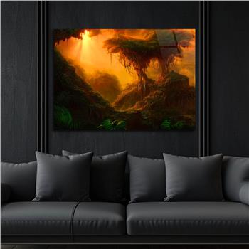 Kunst Thema auf bedrucktem Glas 478