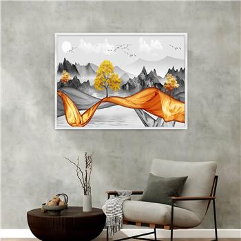 Alüminyum Çerçeveli Doğa Temalı Cam Tablo 020