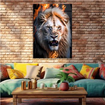 Dikey Doğa Temalı Cam Tablo 328