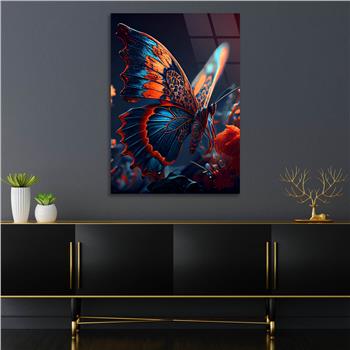 Dikey Sanat Temalı Cam Tablo 426