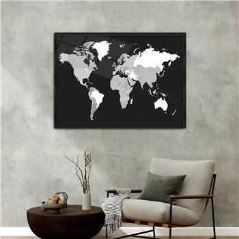 Aluminum-Framed National-Themed Tempered Glass Wall Art 071