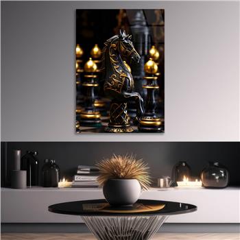 Dikey Sanat Temalı Cam Tablo 407