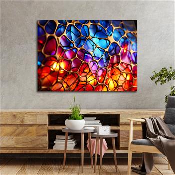 Horizontal Art-Themed Tempered Glass Wall Art 361