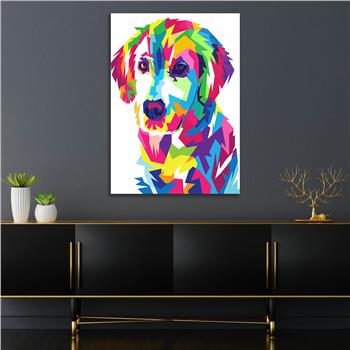 Dikey Sanat Temalı Cam Tablo 446