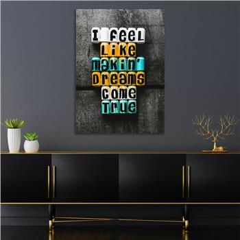 Dikey Sanat Temalı Cam Tablo 539