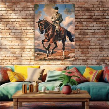 Dikey VatanTemalı Cam Tablo 206