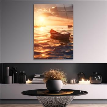 Dikey Doğa Temalı Cam Tablo 272