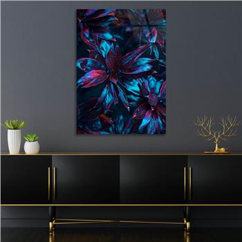 Dikey Sanat Temalı Cam Tablo 421