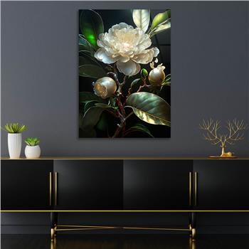 Dikey Sanat Temalı Cam Tablo 581