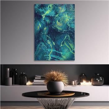 Dikey Sanat Temalı Cam Tablo 408