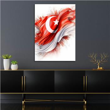 Dikey VatanTemalı Cam Tablo 183