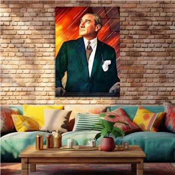 Dikey Vatan Temalı Cam Tablo 305