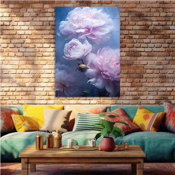 Dikey Sanat Temalı Cam Tablo 413