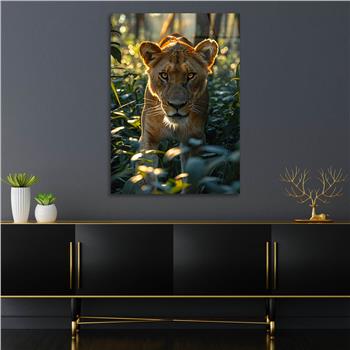 Dikey Doğa Temalı Cam Tablo 366