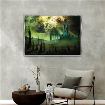 Aluminium Omlijste Kunst Thema Geharde Glasschilderij 073