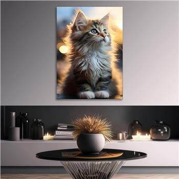 Dikey Doğa Temalı Cam Tablo 418