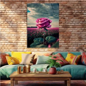 Thema Natur auf bedrucktem Glas