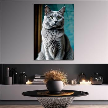 Dikey Doğa Temalı Cam Tablo 424