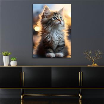 Dikey Doğa Temalı Cam Tablo 418