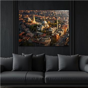 Yatay Dini Temalı Cam Tablo 211