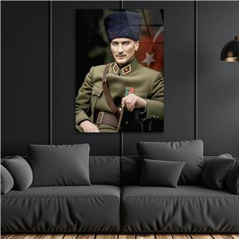 Dikey VatanTemalı Cam Tablo 215