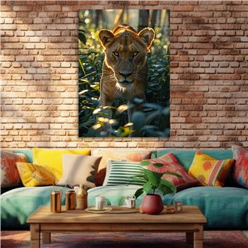 Dikey Doğa Temalı Cam Tablo 366