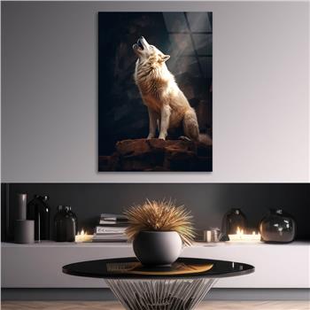 Dikey Doğa Temalı Cam Tablo 442