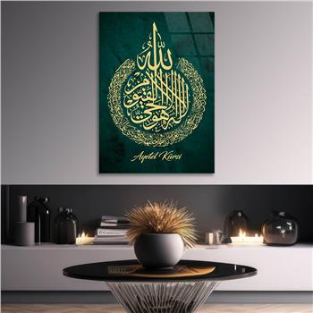 Dikey Dini Temalı Cam Tablo 302