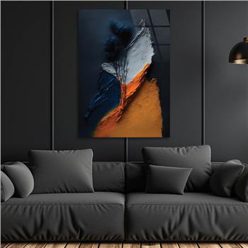 Dikey Sanat Temalı Cam Tablo 317