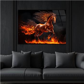 Yatay Doğa Temalı Cam Tablo 540