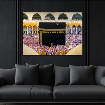 Yatay Dini Temalı Cam Tablo 186