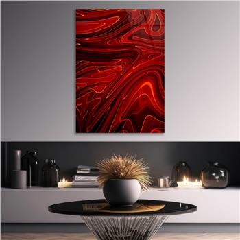 Dikey Sanat Temalı Cam Tablo 502