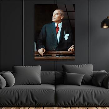 Dikey VatanTemalı Cam Tablo 254