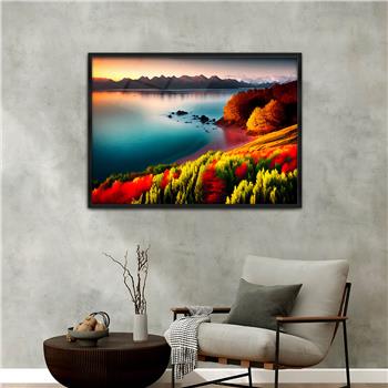 Alüminyum Çerçeveli Doğa Temalı Cam Tablo 023