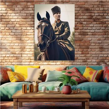 Dikey VatanTemalı Cam Tablo 198