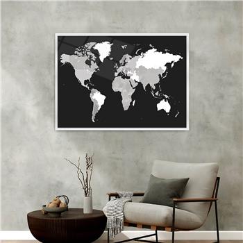 Aluminum-Framed National-Themed Tempered Glass Wall Art 071