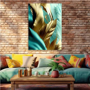 Dikey Sanat Temalı Cam Tablo 382