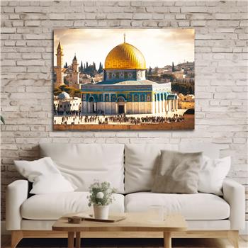 Yatay Dini Temalı Cam Tablo 210