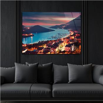 Thema Natur auf bedrucktem Glas