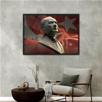 Aluminum-Framed National-Themed Tempered Glass Wall Art 002