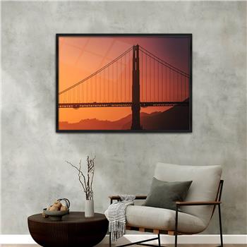 Aluminium Omlijste Natuur Thema Geharde Glasschilderij 141