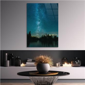 Kunst Thema auf bedrucktem Glas