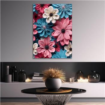 Dikey Sanat Temalı Cam Tablo 365