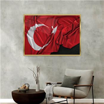 Aluminum-Framed National-Themed Tempered Glass Wall Art 051