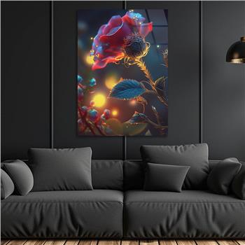 Thema Natur auf bedrucktem Glas