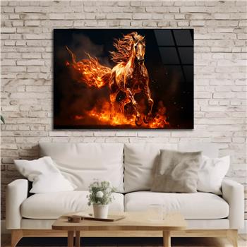 Yatay Doğa Temalı Cam Tablo 543